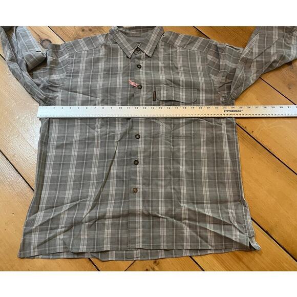 Weatherproof mens plaid button down shirt. Long sleeve. Breathable. Size large - Picture 7 of 7
